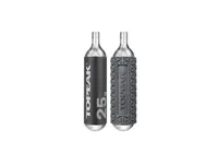 Topeak CO2-Patrone Threaded 25 g mit Gewinde - Ventiltyp: Keine - Pumpentyp: Kartuschenpumpe - Pumpe Eigenschaften: Druckablass - Sportart: Velo