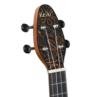 Ortega Guitars Keiki Ukulele Pack Soprano Size Super Scale Ukulele Agathis / ABS Orange Kaleidoscope - K2SS-OKC