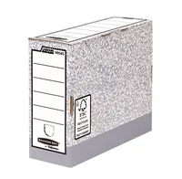 FELLOWES R-Kive Archivschachtel 1080501 grau/weiss 26x10.5x31.5cm