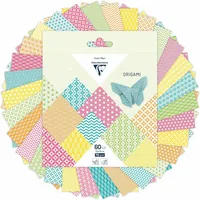 Clairefontaine Bastelpapier Origami Papier Sommer, 60 Blatt - Papierformat: 15 x 15 cm - Selbstklebend: Nein - Papierfarbe: Blau - Mehrfarbig - Papiertyp: Bastelpapier - Mediengewicht: 70 g/m² - Verpackungseinheit: 60 Stück