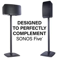 SANUS Lautsprecherständer für Sonos Five und Play:5 Schwarz - Paarweise: Optional - Maximale Tragkraft: 6.8 kg - Detailfarbe: Schwarz - Typ: Ständer - Eigenschaften: Keine