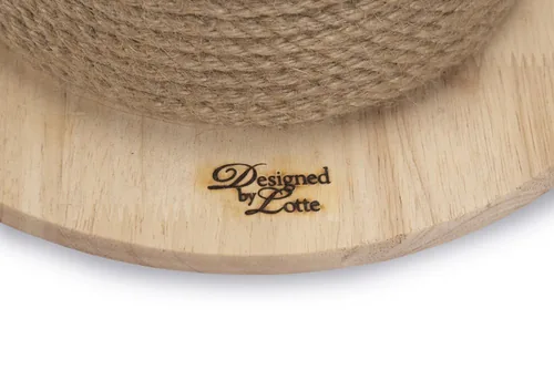 Designed by Lotte Kratzball Holz/Jute 29,5 x 29,5 x 20 cm - Höhe: 29.5 cm - Anzahl Liegeplätze: 1 × - Detailfarbe: Beige - Tierart: Katze - Produkttyp: Kratzbaum