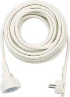 Brennenstuhl Verlängerungsleitung mit Winkel-Flachstecker 10m, weiss, Indoor
