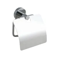 tesa Toilettenpapierhalter mit Deckel - Anzahl Rollen: 1 - Befestigung: Kleben - Detailfarbe: Chrom - Aufhängevorrichtung: Ja - Detailmaterial: Metall - Grundmaterial: Metall