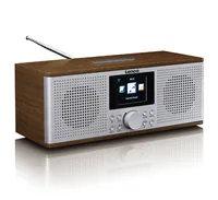 Lenco Internet Radio DIR-170 Silber - Widerstandsfähigkeit: Keine Angabe - Radio Tuner: DAB+ - FM - Internetradio - Stromversorgung: Netzbetrieb - Detailfarbe: Dunkelbraun - Silber - Streaming Formate: Keine - Ausstattung: MP3 Player - Weckfunktion