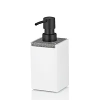 Kela Seifenspender Cube 300 ml, Weiss - Fassungsvermögen: 300 ml - USB-Schnittstelle: Nein - Detailfarbe: Weiss - Wandmontage: Nein - Sensor-Technik: Nein