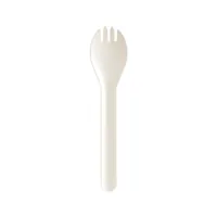 BioPak Einweg-Göffel Pluma, 15 cm, Weiss, 100 Stück - Produkttyp: Einweg-Göffel - Materialtyp: Papier - Material: Karton - Detailfarbe: Weiss - Verpackungseinheit: 100 Stück