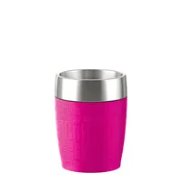 Emsa Thermobecher Travel Cup 200 ml, Himbeer - Material: Edelstahl - Griffe: Nein - Fassungsvermögen: 200 ml - Detailfarbe: Himbeer