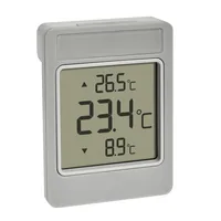 TFA Dostmann Thermometer WINDOO - Detailfarbe: Grau - Anwendungsbereich: Temperaturmessung - Typ: Digitalthermometer
