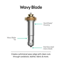Cricut Ersatzklinge Wavy Blade Wellenschnitt Set - Zubehörtyp: Ersatzklinge - Kompatible Geräte: Cricut Maker - Cricut Maker 3