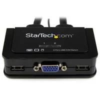 2PORT CABLE KVM WITH VGA USB AND REMOTE SWITCH BUTTON