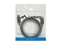 LANBERG Displayport MM 19 PIN V1.2 Kabel 3m 4K schwarz