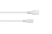 kabelmeister Euro-Verläng. Stecker C8 an C7, weiß, 0,1m