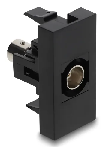 DELOCK Easy 45 Modul BNC Buchse zu BNC Buchse schwarz