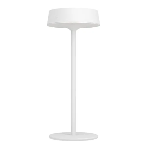 EGLO Leuchten Akku-Tischleuchte Simeri SOLAR-LED – Touch Weiss - Betriebsart: Akkubetrieb - Solarbetrieb - USB - Lampensockel: LED - Smart Home: Nicht kompatibel - Zusätzliche Ausstattung: Berührungssensor - USB-Anschluss - Variable Farbtemperatur - Anwen