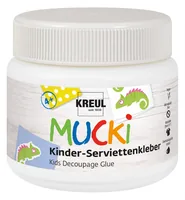 Kreul Servietten-Lack & Kleber Mucki 150 ml, Transparent - Volumen: 150 ml - Lack Art: Servietten-Lack