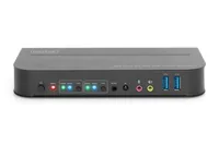 DIGITUS KVM-Switch, 2-Port, HDMI 4K, Metallgehäuse