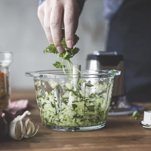 Gastroback Design Mini Chopper Plus 0.6 L 400 W Stainless steel, Transparent