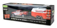 Amewi RC Pickup Die Cast mit Wohnwagen 1:64 RTR rot 6
