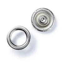 Prym Druckknöpfe Jersey Ring 10 mm, 10 Stück - Detailfarbe: Silber
