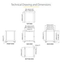 12U SERVER RACK - OPEN FRAME ADJUSTABLE DEPTH 4 POST RACK