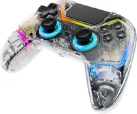 Deltaco Gaming GAM-169-T Gaming-Controller Transparent Bluetooth/USB Gamepad Android, Nintendo Switch, PC, PlayStation 4, iOS