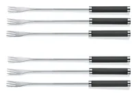 Kela Käsefonduegabel Montana 6-teilig - Anzahl Personen: 6 - Material: Edelstahl - Griffmaterial: Stahl - Detailfarbe: Schwarz - Silber - Fondue Variante: Käsefondue