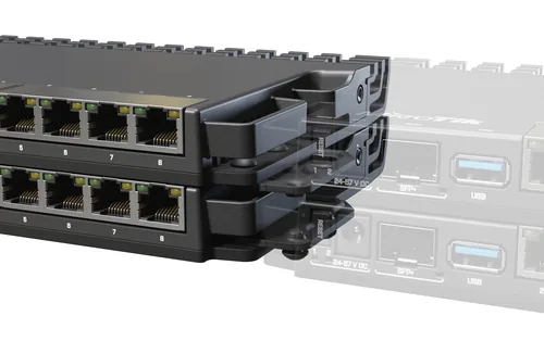 MikroTik Rackmount Kit K-79 - Detailfarbe: Schwarz - Montage: 19 Rack