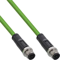 InLine 40301 cavo per sensori e attuatori 1 m M12 Verde