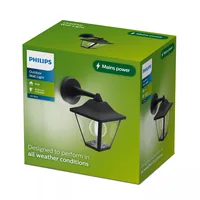 Philips Wandleuchte Juli, E27, 25W, IP44 - Smart Home: Nicht kompatibel - Dimmbar: nicht dimmbar - Anwendungsbereich: Outdoor - Betriebsart: Netzbetrieb - Zusätzliche Ausstattung: Keine - Lampensockel: E27