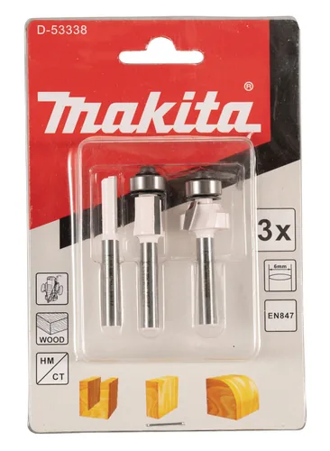 Makita Fräser-Set 3-tlg. 6mm