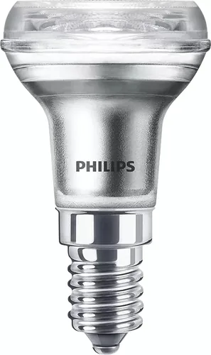 Philips Lampe LEDcla 30W E14 R39 WW ND 36D Warmweiss (WW) - Energieeffizienzklasse EnEV 2020: F - Lampensockel: E14 - Farbtemperatur Kelvin: 2700 K - Gesamtleistung: 1.8 W - Dimmbar: nicht dimmbar - Zusätzliche Ausstattung: EyeComfort