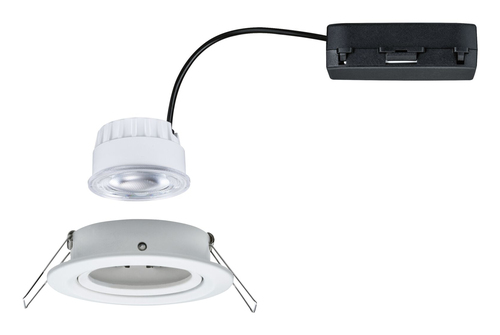 Paulmann Einbauleuchte LED Nova Coin Weiss - Leuchten Kategorie: Einbauleuchte - Betriebsart: Netzbetrieb - Lampensockel: LED fest verbaut - Farbtemperatur Kelvin: 4000 K - Gesamtleistung: 2.8 W - Farbwiedergabeindex CRI: 80