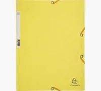 Exacompta Gummibandmappe A4 Hellgelb, 250 Blatt - Typ: Gummibandmappe - Ausstattung: Gummiband - Detailfarbe: Hellgelb - Material: Karton