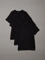 Calvin Klein Wäsche T-Shirt S/S Crew Neck 3Pk Schwarz, M - Zielgruppe: Herren - Zertifikate: Keine Zertifizierung - Trocknergeeignet: Ja - Waschbar bei: 30 °C - Grösse: M - Eigenschaften: Keine Eigenschaft
