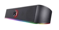 Trust Soundleiste GXT 619 Thorn - Audiokanäle: Stereo - Detailfarbe: Schwarz - Schnittstellen: 3.5 mm Mikrofon/Kopfhörer - umfunktionierbar - Ausstattung: LED-Beleuchtung