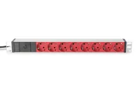 Digitus DN-95410-R Stromverteilereinheit (PDU) 8 AC-Ausgänge 0U Schwarz