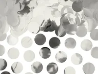 Partydeco Streudeko Kreise Silber - Motiv: Kreis - Detailfarbe: Silber - Material: Folie