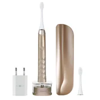 Ailoria Schallzahnbürste Shine Bright Gold - Zahnbürsten-Art: Schallzahnbürste - Stromversorgung: Akkubetrieb - Reinigungsmodi: Whitening - Zahnfleischmassage - Tägliche Reinigung - Detailfarbe: Gold - Bluetooth: Nein - Anwender: Erwachsene
