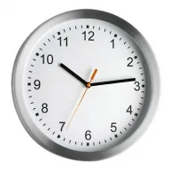 TFA Dostmann Wanduhr mit Aluminiumrahmen Silber - Form: Rund - Detailfarbe: Silber - Uhrtyp: Analog - Funksignal: Nein - Funktionen: Zeit - Detailmaterial: Kunststoff
