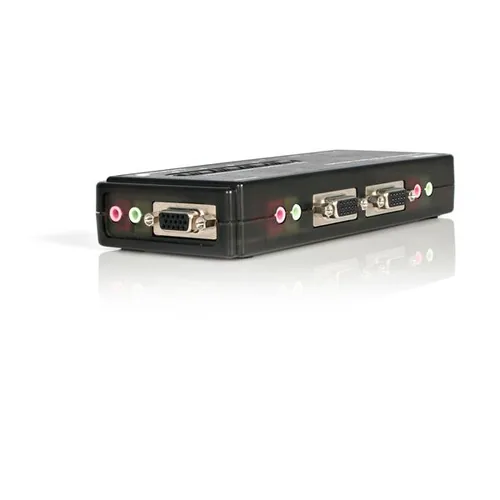 StarTech.com 4 Port VGA / USB KVM Switch inkl. Kabel und Audio
