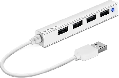 SPEEDLINK SNAPPY USB Slim Hub 2.0 SL140000W 4-port, passive, white