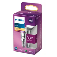 Philips Lampe LEDcla 30W E14 R39 WW ND 36D Warmweiss (WW) - Energieeffizienzklasse EnEV 2020: F - Lampensockel: E14 - Farbtemperatur Kelvin: 2700 K - Gesamtleistung: 1.8 W - Dimmbar: nicht dimmbar - Zusätzliche Ausstattung: EyeComfort