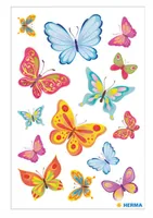 Herma Stickers Motivsticker Schmetterling 2 Blatt à 28 Sticker Mehrfarbig - Motiv: Schmetterling