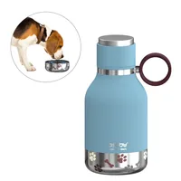 Asobu - Dog Bowl - Edelstahlflasche mit Hundenapf 1 Liter Blau