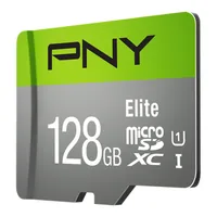 SD MicroSD XC Card 128GB PNY Elite Cl.10 U1 retail