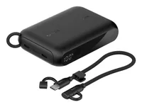 Belkin Powerbank BoostCharge mit Display 10000 mAh - Akkutyp: Lithium-Ion (Li-Ion) - Akkukapazität: 10000 mAh - Detailfarbe: Schwarz - USB Ladeanschluss (Output): 1 - USB-C PD: Ja - Max. Output USB-C PowerDelivery: 20 W
