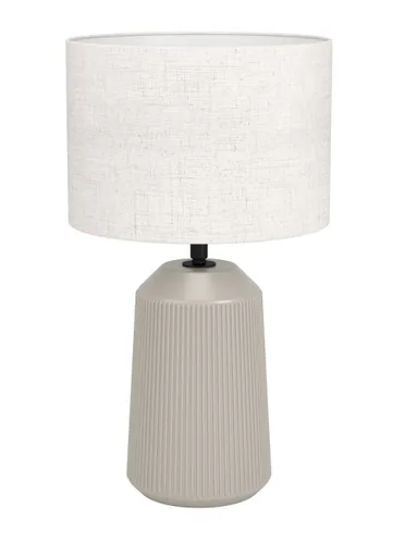 EGLO Leuchten Tischleuchte CAPALBIO beige exkl. E27 1x40W - Betriebsart: Netzbetrieb - Lampensockel: E27 - Farbtemperatur Kelvin: Je nach Leuchtmittel - Zusätzliche Ausstattung: Keine - Gesamtleistung: 40 W - Dimmbar: nicht dimmbar