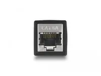 DeLOCK Adapter RJ45 jack to RJ45 jack Cat.6A black