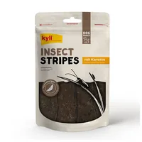 kyli Kausnack InsectStripes mit Karotten 100 g - Tierbedürfnis: Zahnpflege & Atem - Packungsgrösse: 100 g - Produkttyp: Ergänzungsfutter - Fleischsorte: Insekten - Tierart: Hund